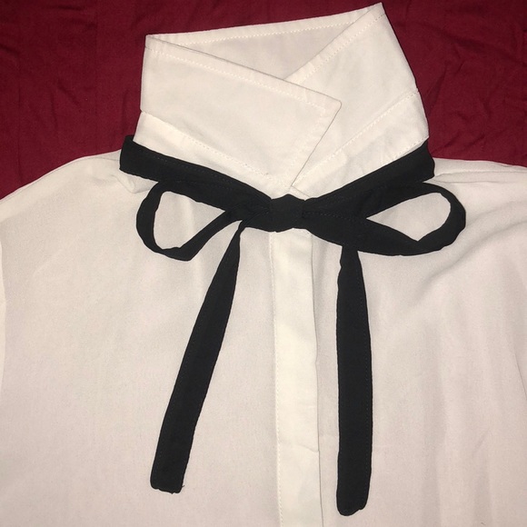 Sheer White Blouse NWOT - Picture 5 of 8